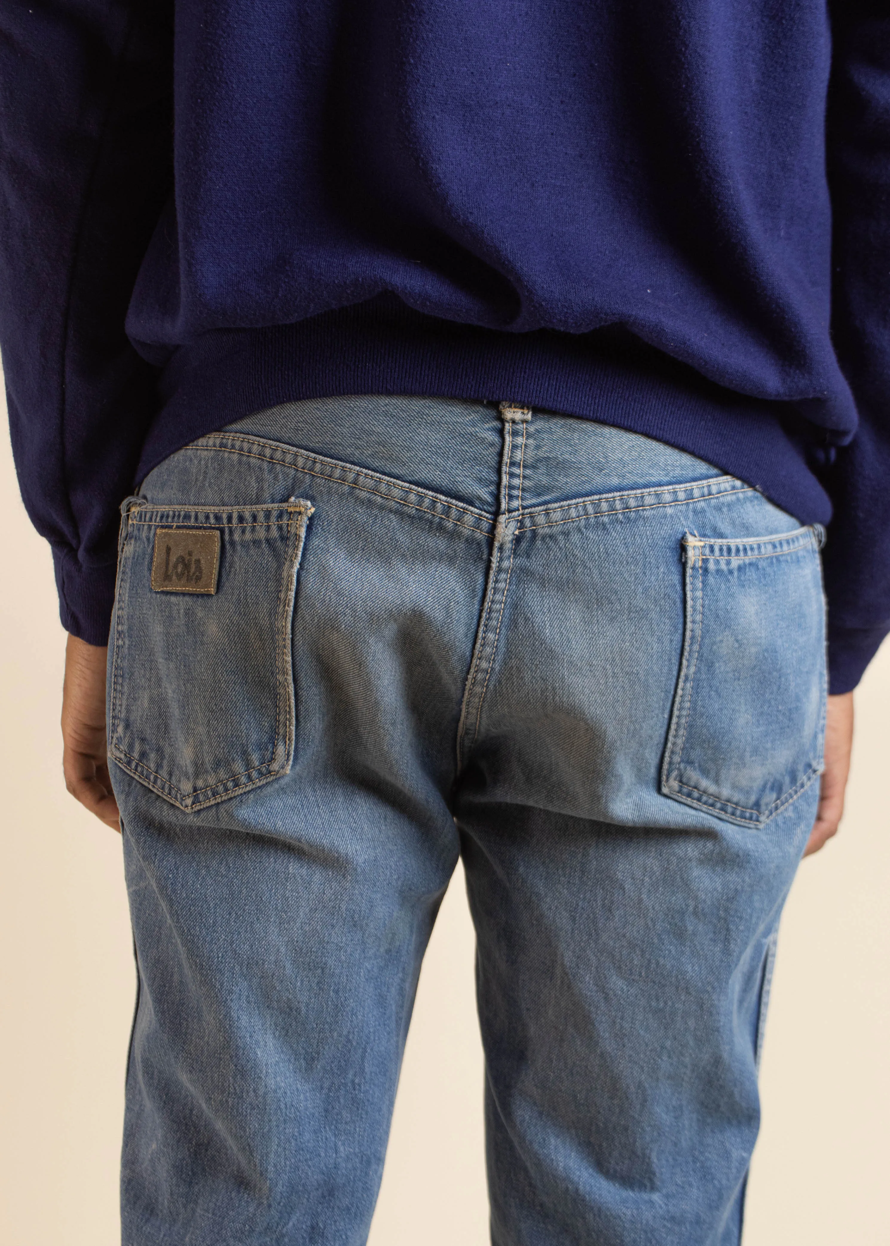 1990s Lois Midwash Flare Jeans Size Women's 32 Men's 34