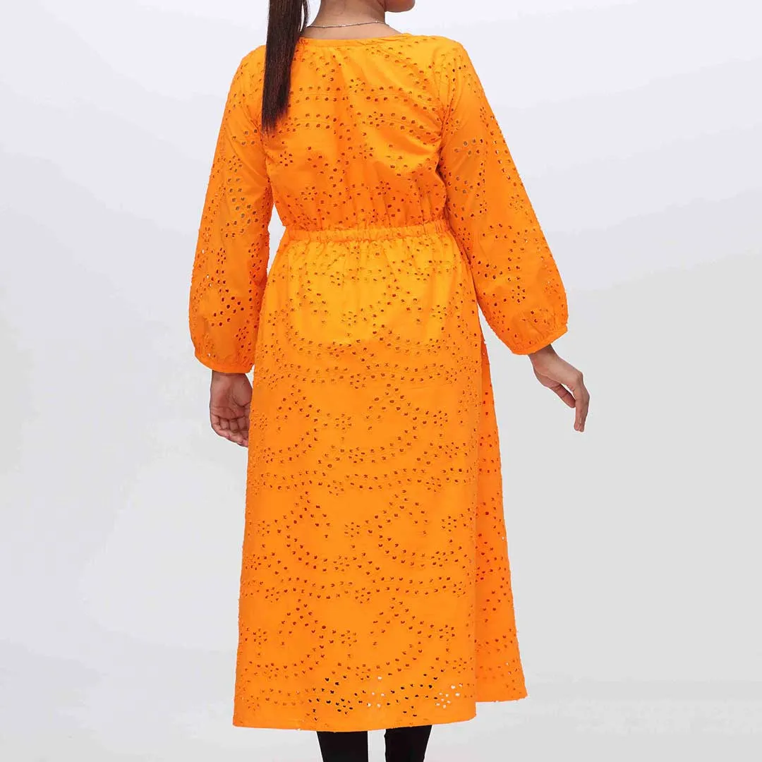 1PC- Schiflli Embroidered Chikankari Shirt PW3139
