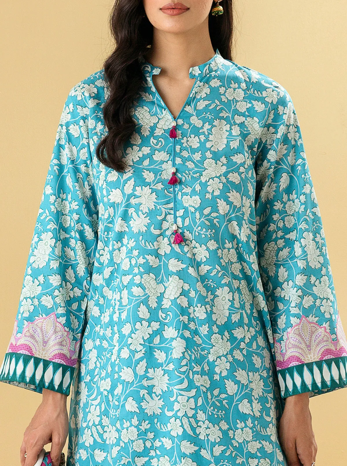 3 PIECE - PRINTED LAWN SUIT - DELICATE FLORA