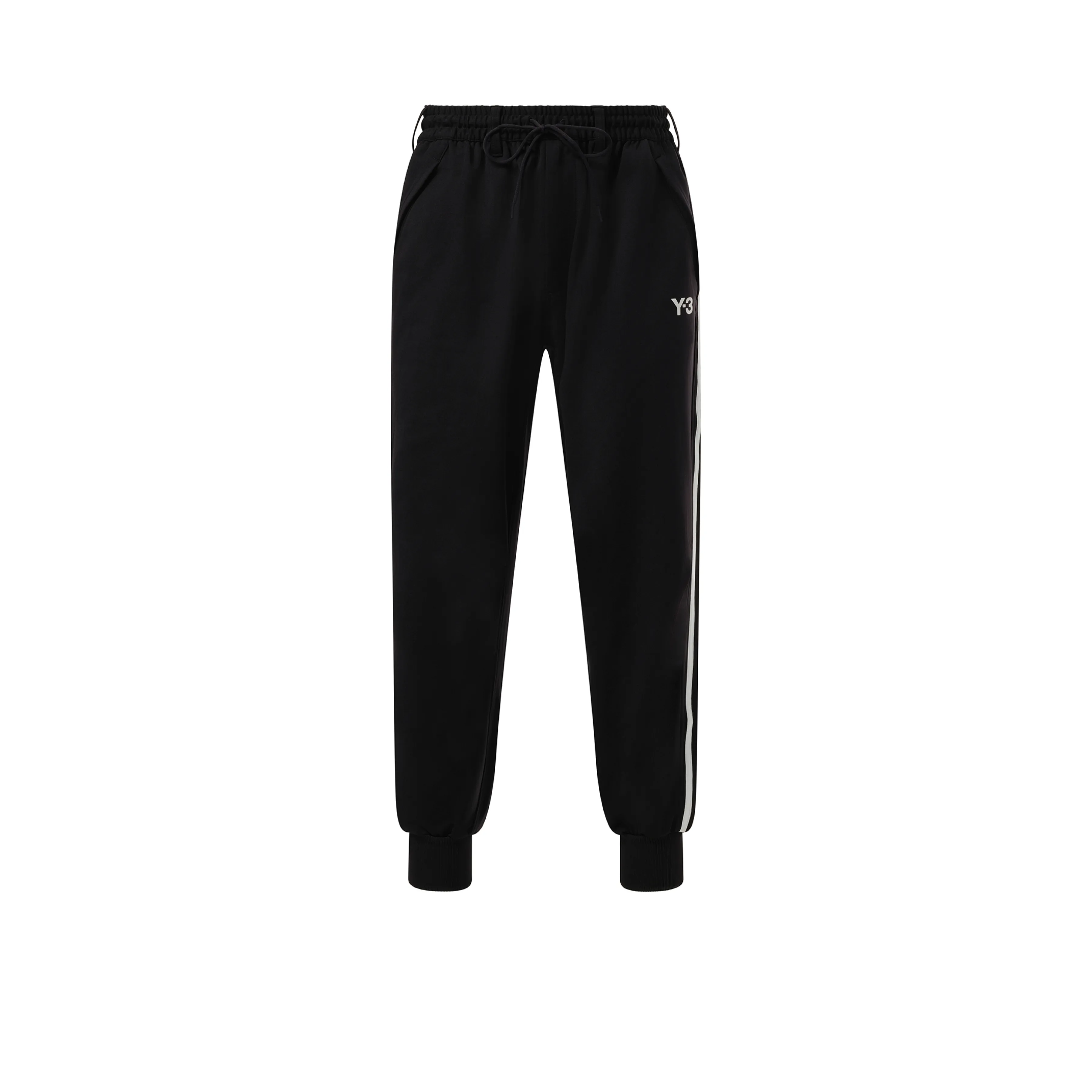 3 Stripe Cuff Pants in Black