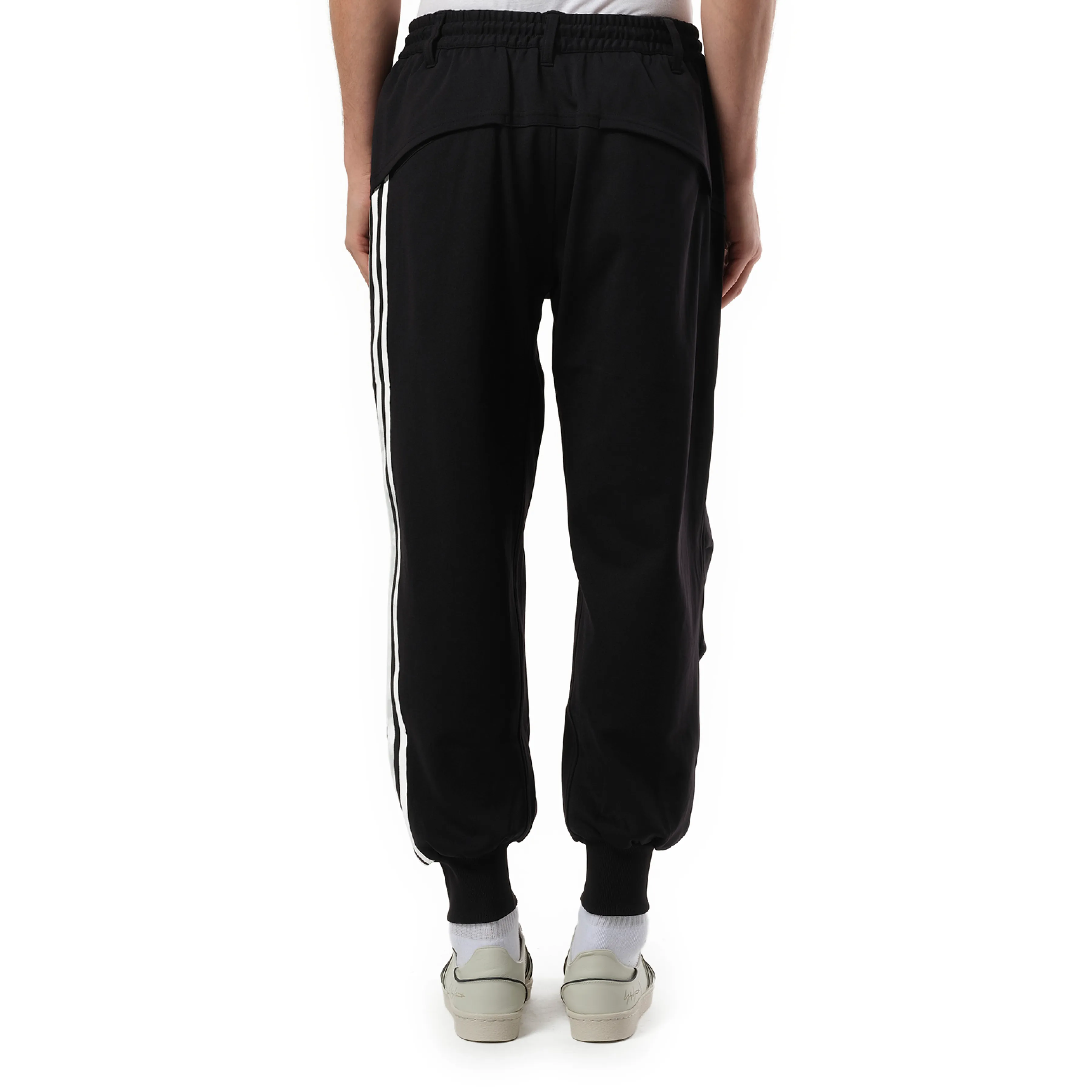 3 Stripe Cuff Pants in Black