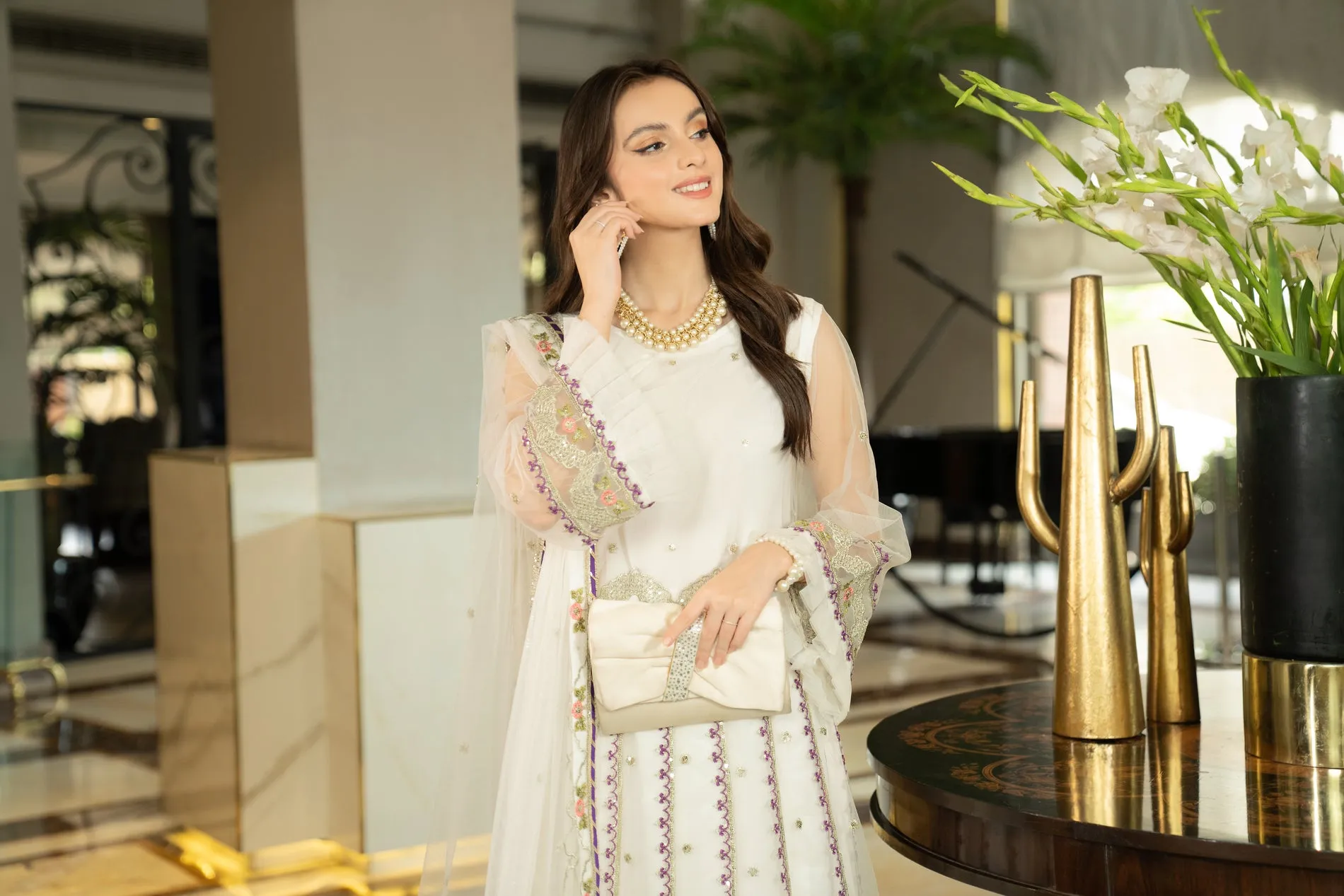 3PC NOORMA KAMAL NET FORMAL EMBROIDERD DRESS 02