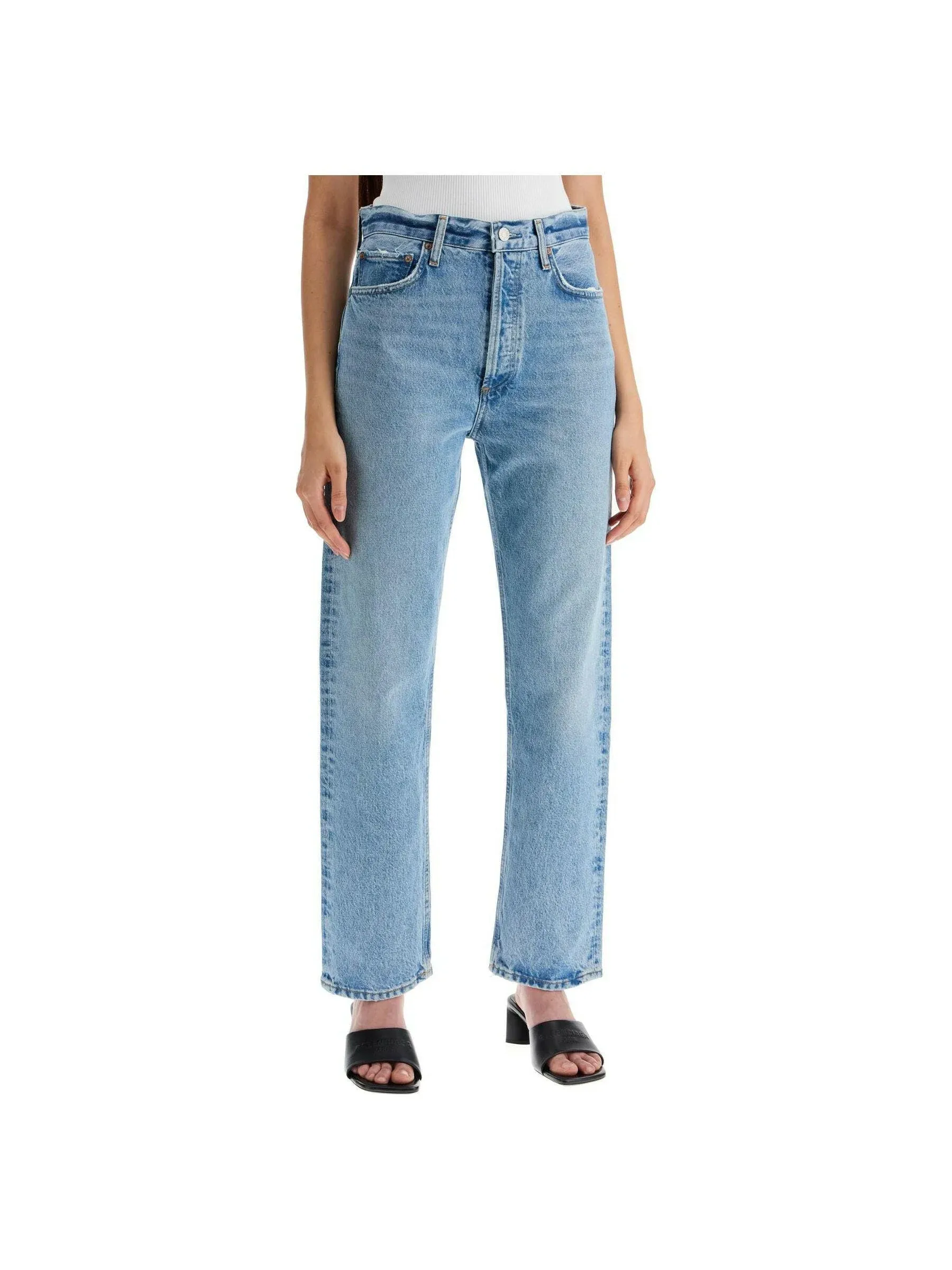 90's Pinch Waist Straight Jeans