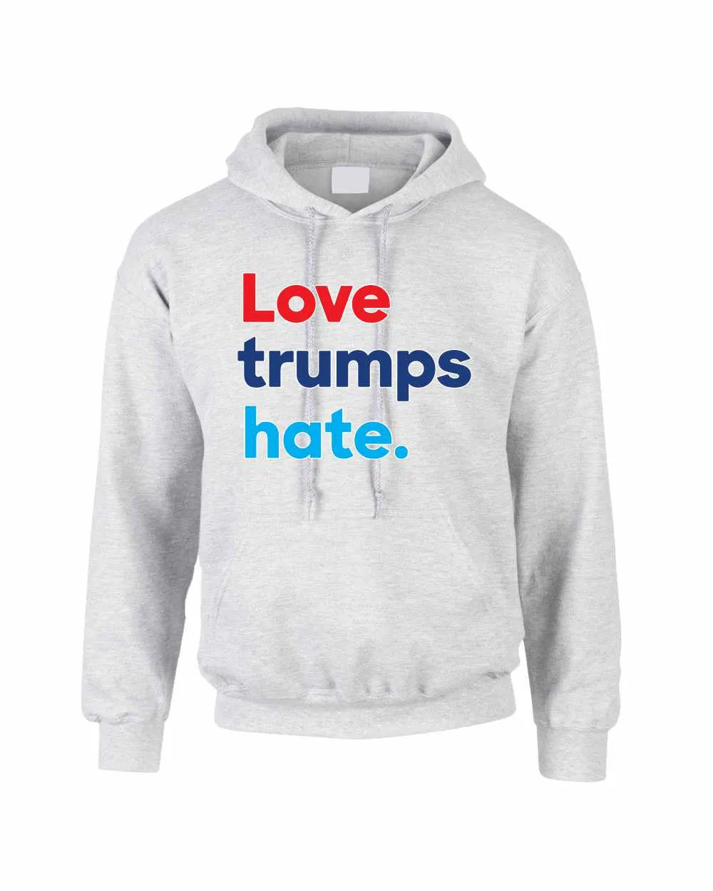 Adult Hoodie Love Trumps Hate Donald Trump USA Sweater