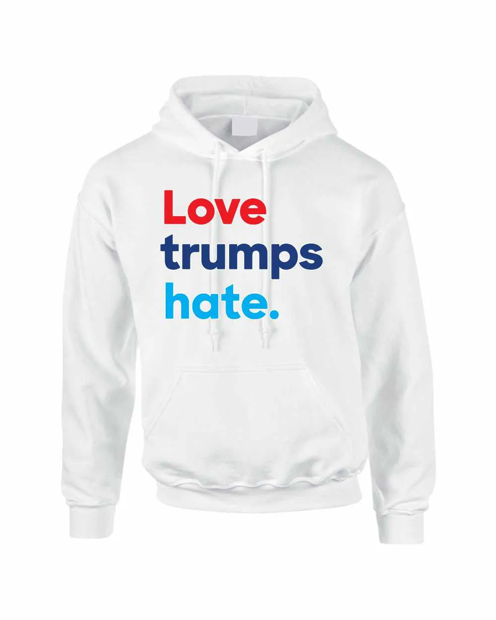 Adult Hoodie Love Trumps Hate Donald Trump USA Sweater