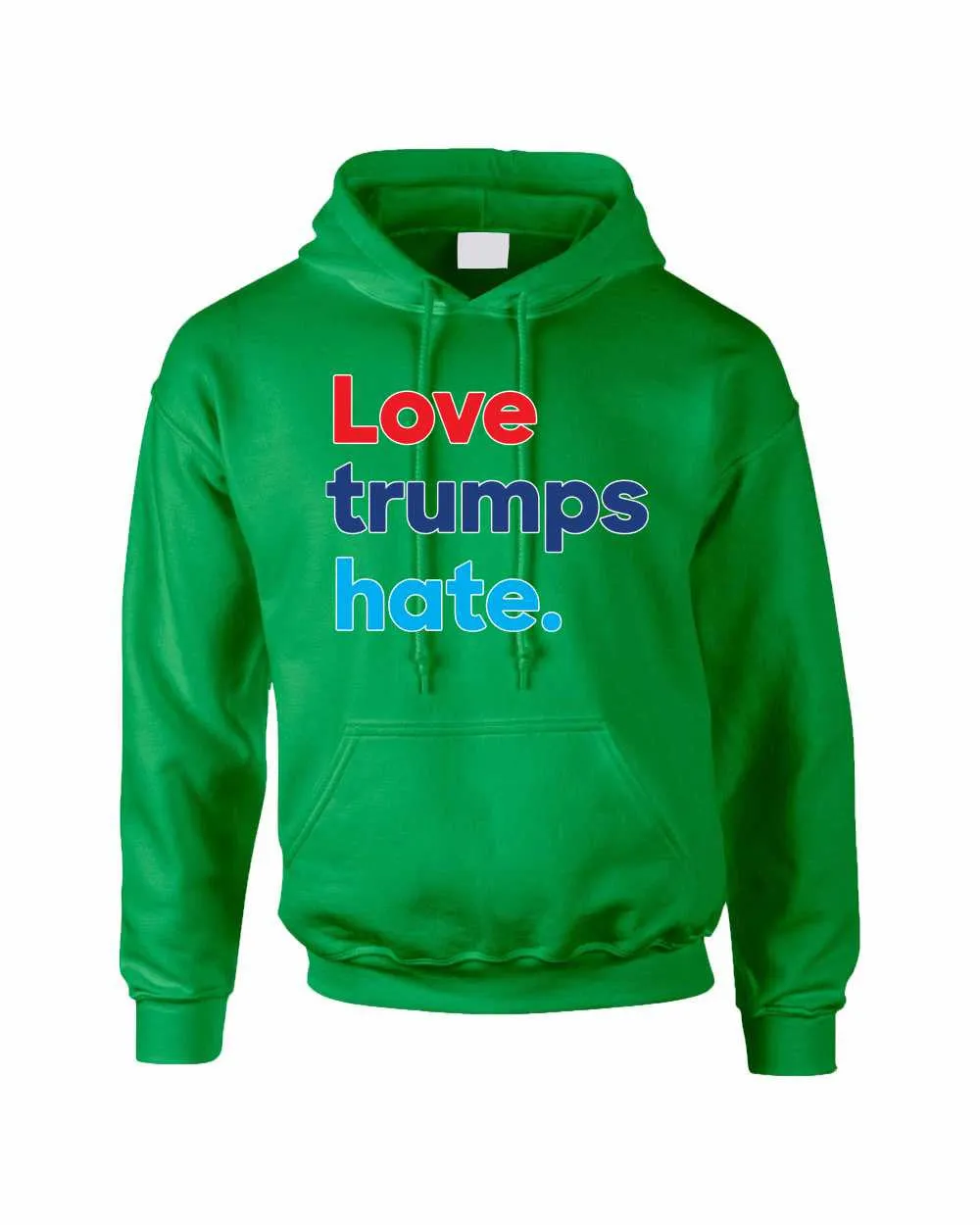 Adult Hoodie Love Trumps Hate Donald Trump USA Sweater