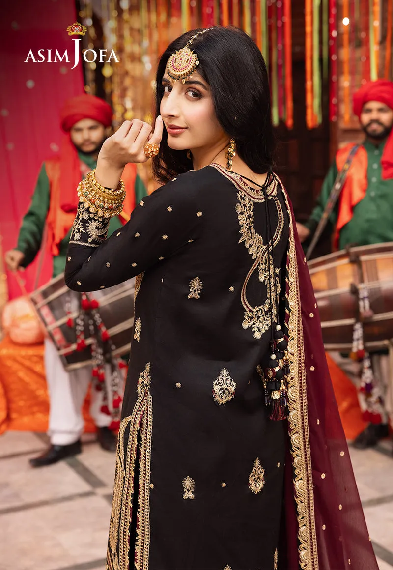 AJCD-03 EMBROIDERED TWISTED SILK 3 PCS
