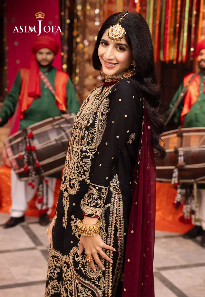 AJCD-03 EMBROIDERED TWISTED SILK 3 PCS