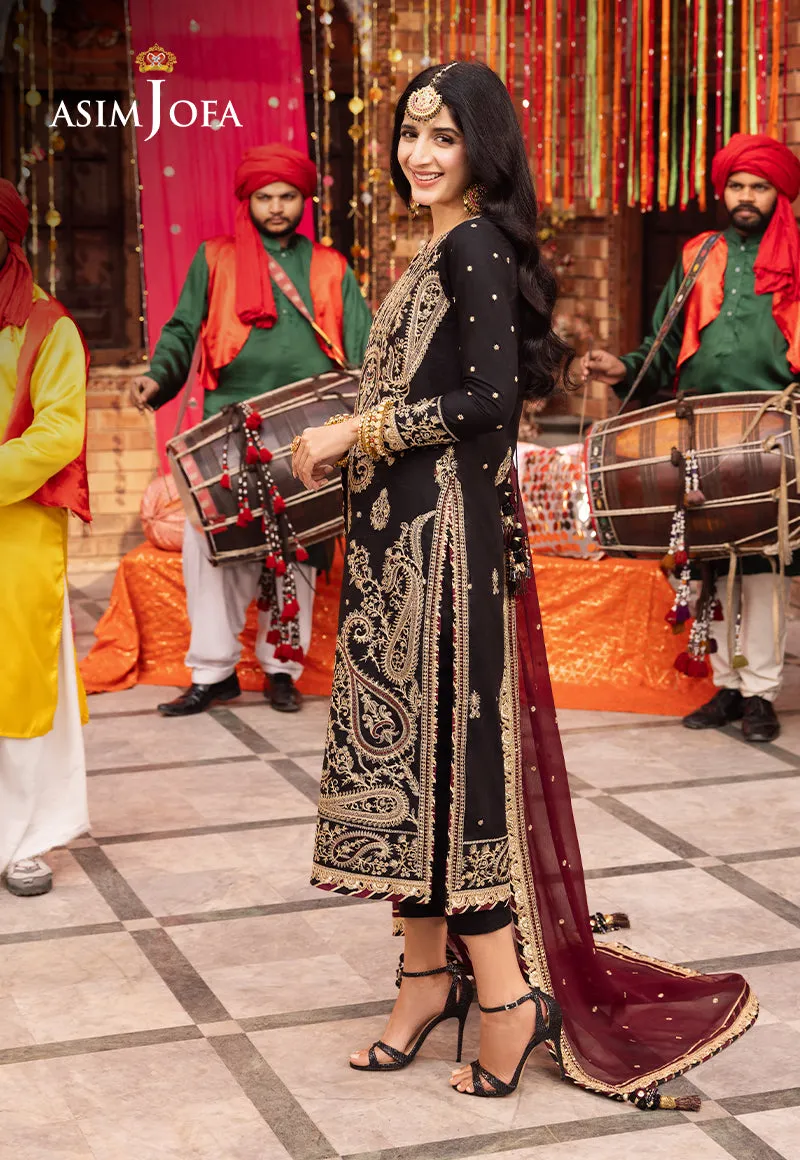 AJCD-03 EMBROIDERED TWISTED SILK 3 PCS