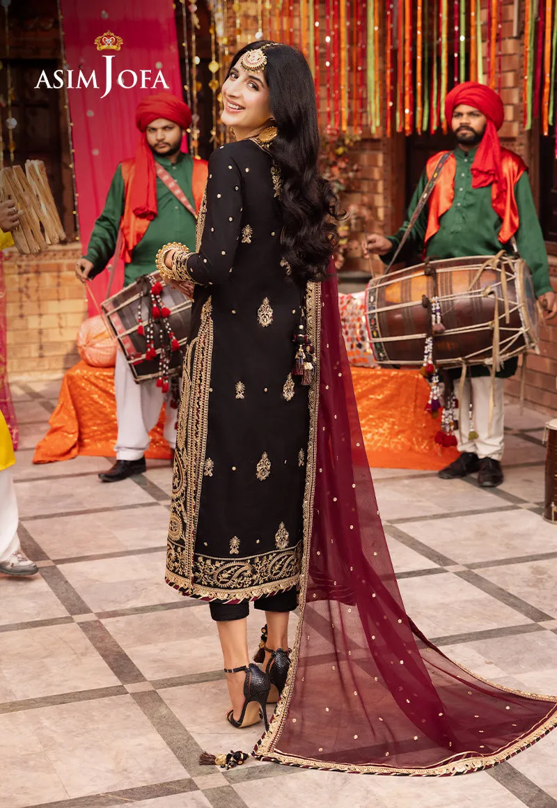 AJCD-03 EMBROIDERED TWISTED SILK 3 PCS
