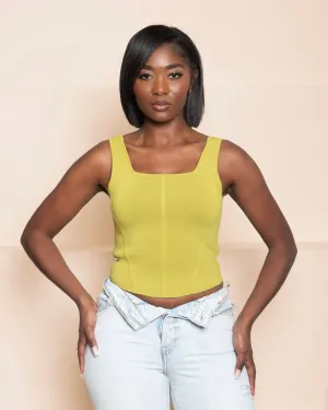 Amina Corset Knit Top