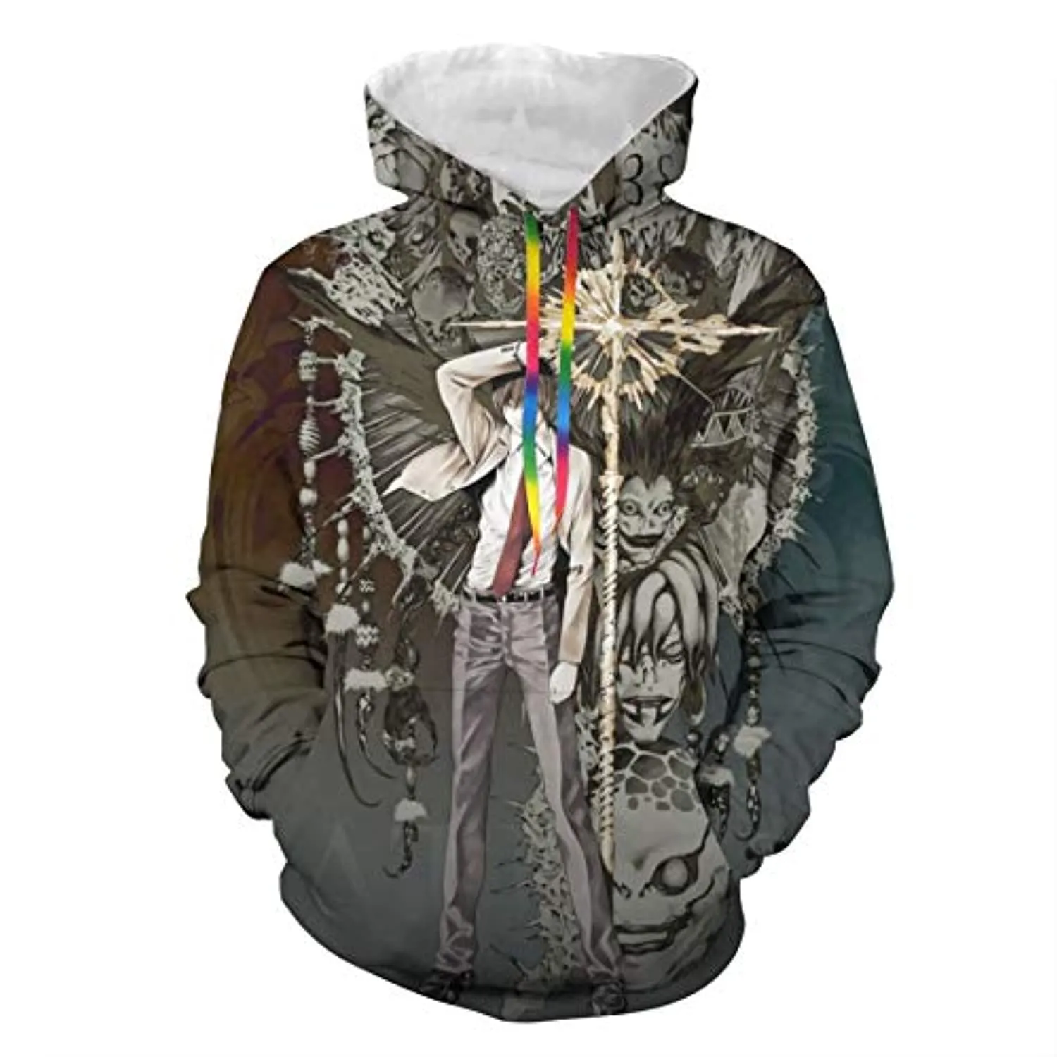 Anime Death Note Hoodie - Yagami Light 3D Print Pullover Hoodie