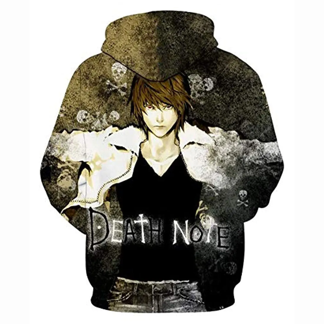 Anime Death Note Hoodie - Yagami Light Black 3D Print Pullover Hoodie