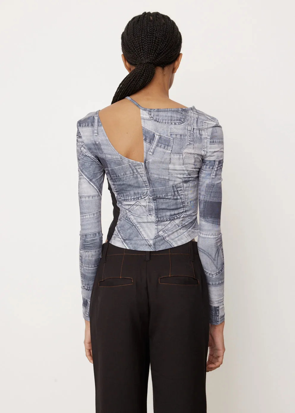 Anja Patch Print Top