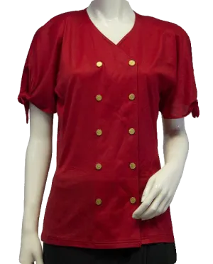 Antonette Top Red Short Sleeve Size 36 SKU 000087