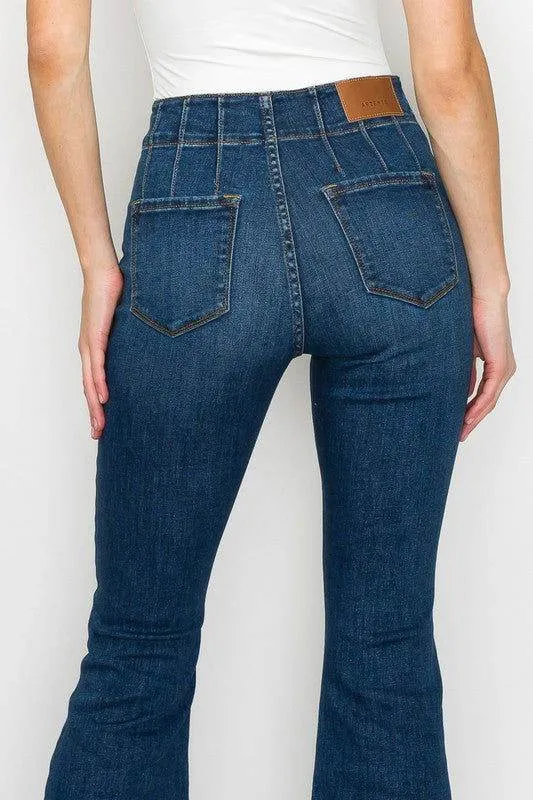Artemis Vintage Plus Size - High  Rise Modern Flare Jeans