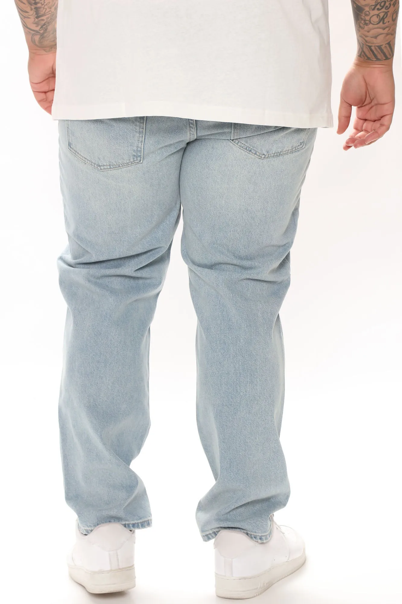 Baggy Vibing Jeans - Light Wash