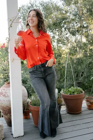 Bailey Black High-Rise Super Flare with 31in Inseam