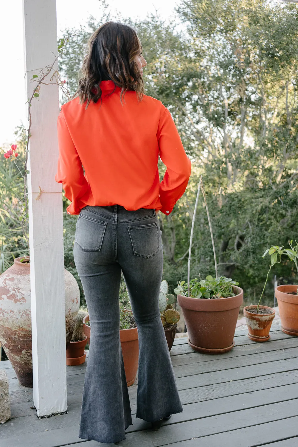 Bailey Black High-Rise Super Flare with 31in Inseam