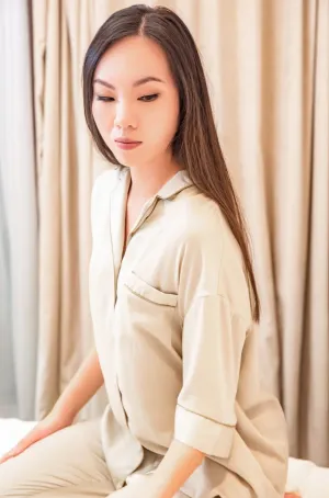 Beula French Satin Pyjamas Set