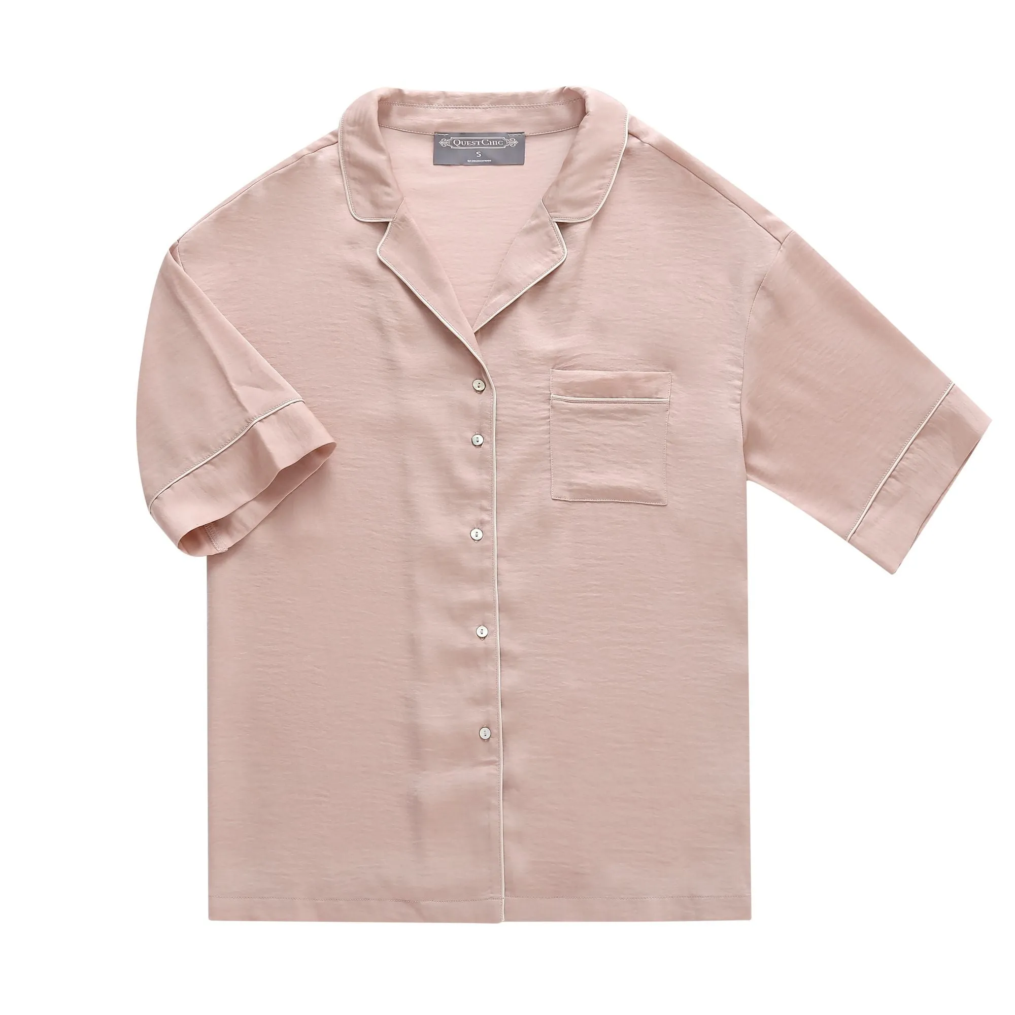 Beula French Satin Pyjamas Set
