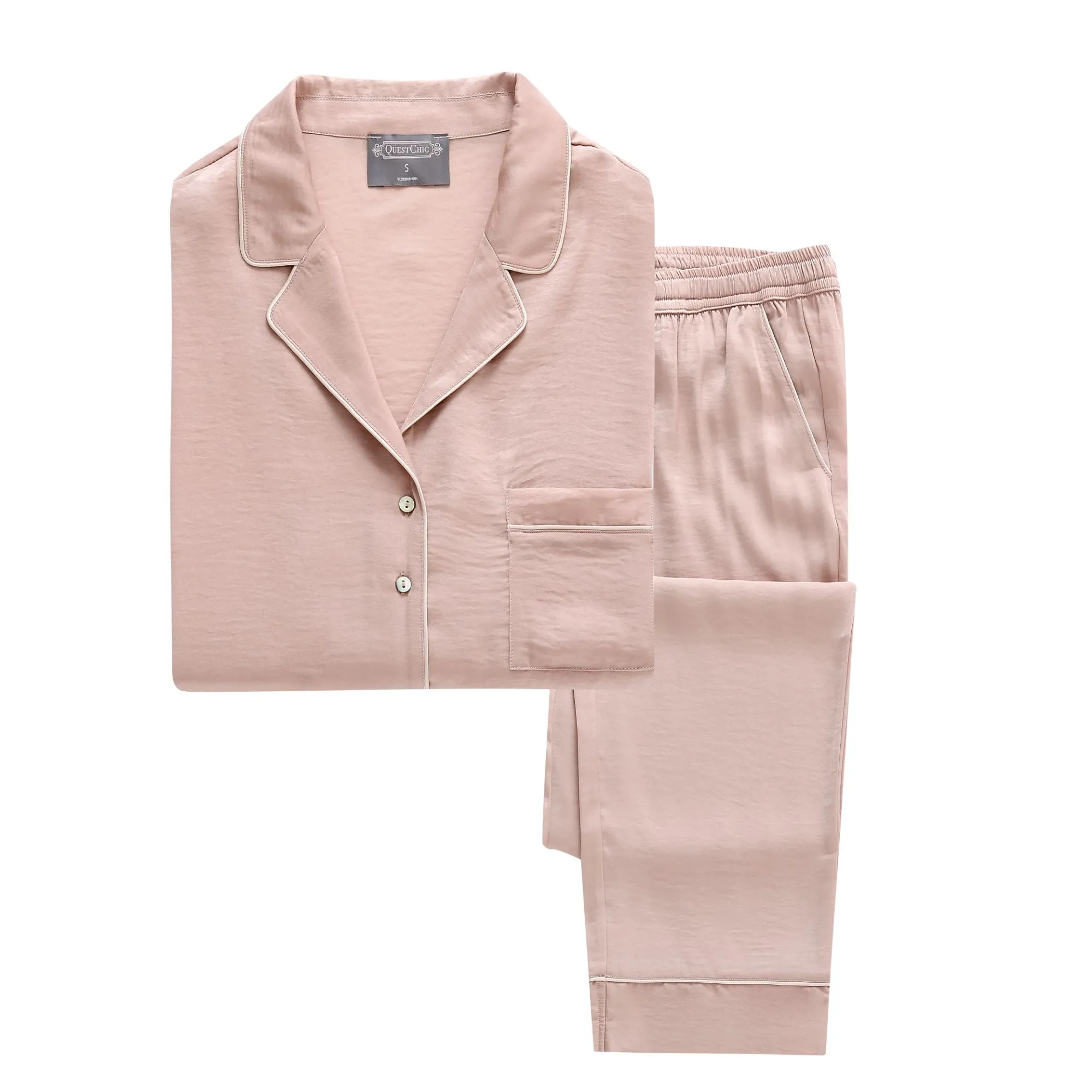 Beula French Satin Pyjamas Set