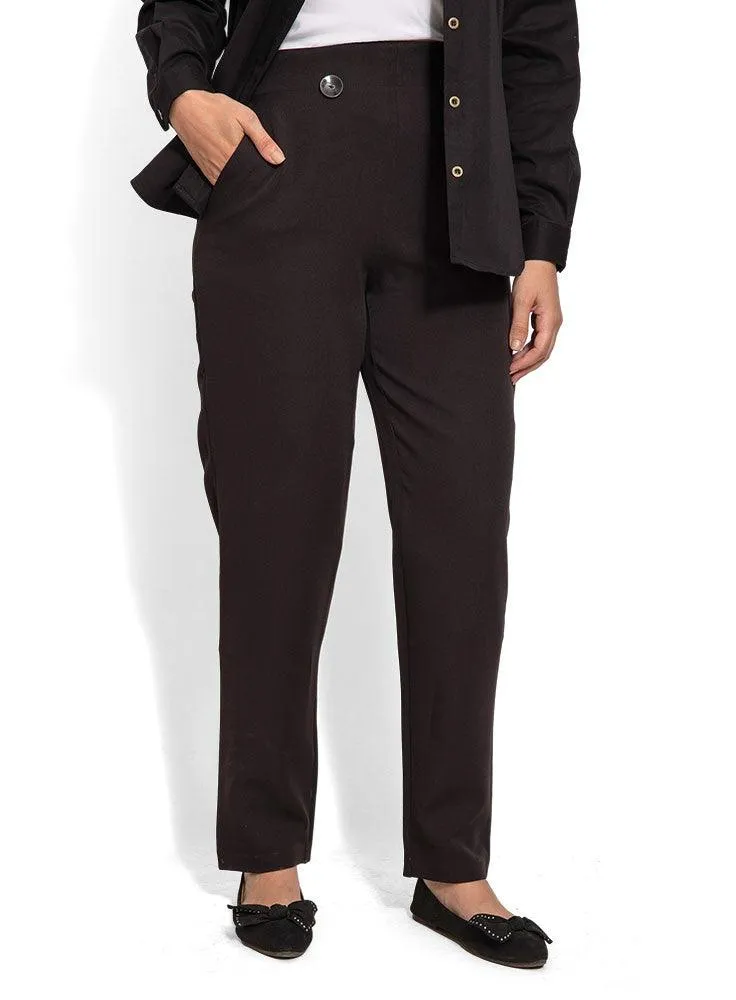 Black B-Wide Classic Pant