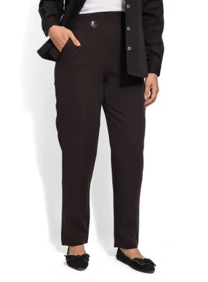 Black B-Wide Classic Pant