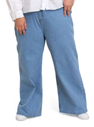 Blue 9 Plus Size-Wide Jeans