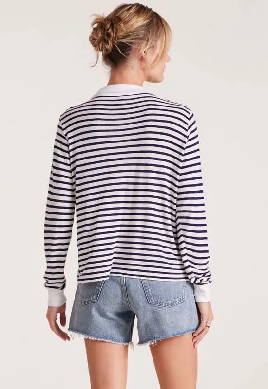Bobi - Long Sleeve Polo Tee Navy
