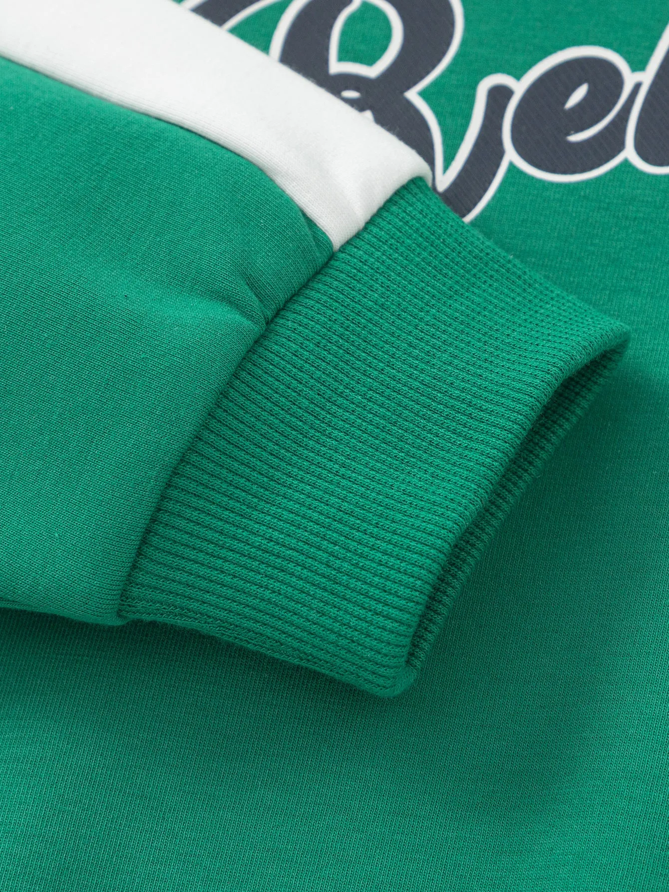 Boy Trend Scenarios Green Hue Letter Hoody