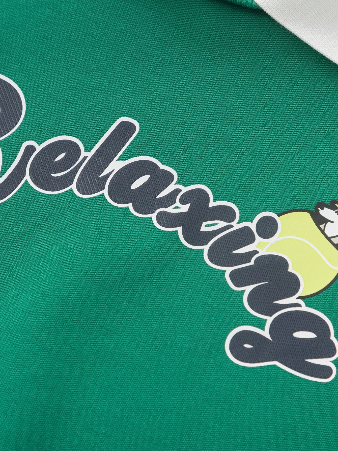 Boy Trend Scenarios Green Hue Letter Hoody