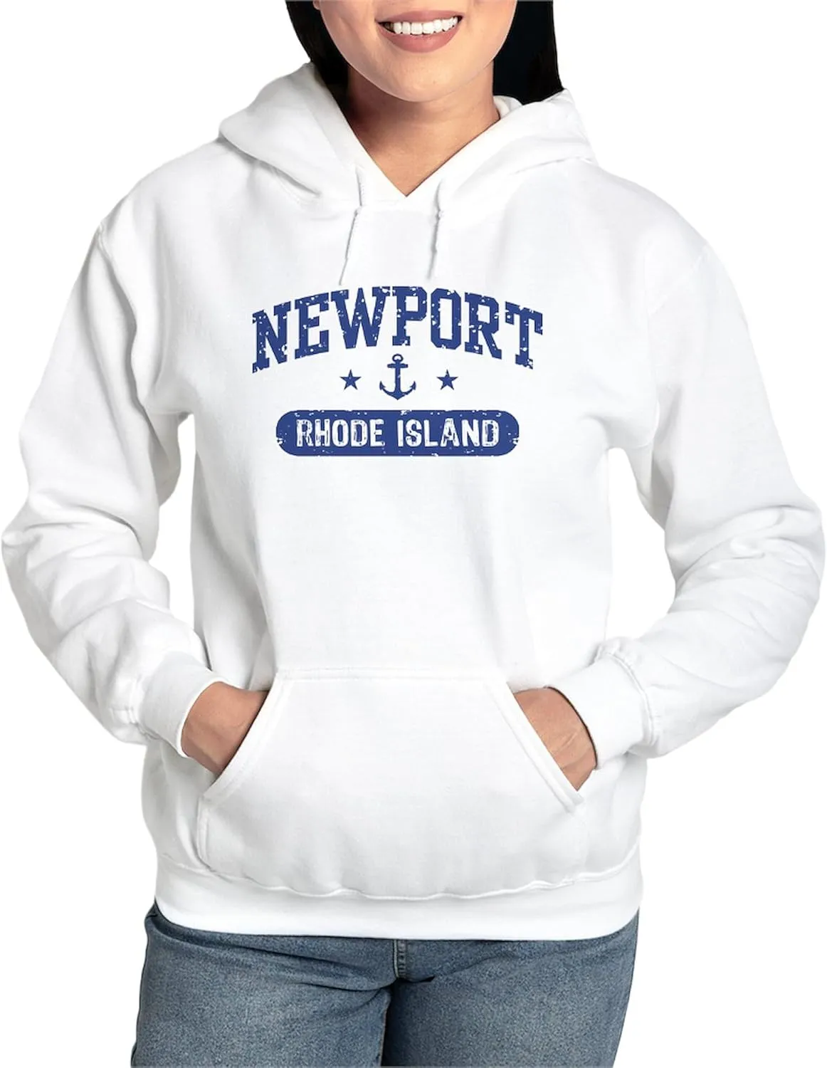 CafePress Newport Rhode Island Sweatshirt Women's Light Hooded Pullover Sweatshirt