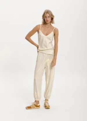 Cali Dreaming Track Pant in Gold Weave - FINAL SALE