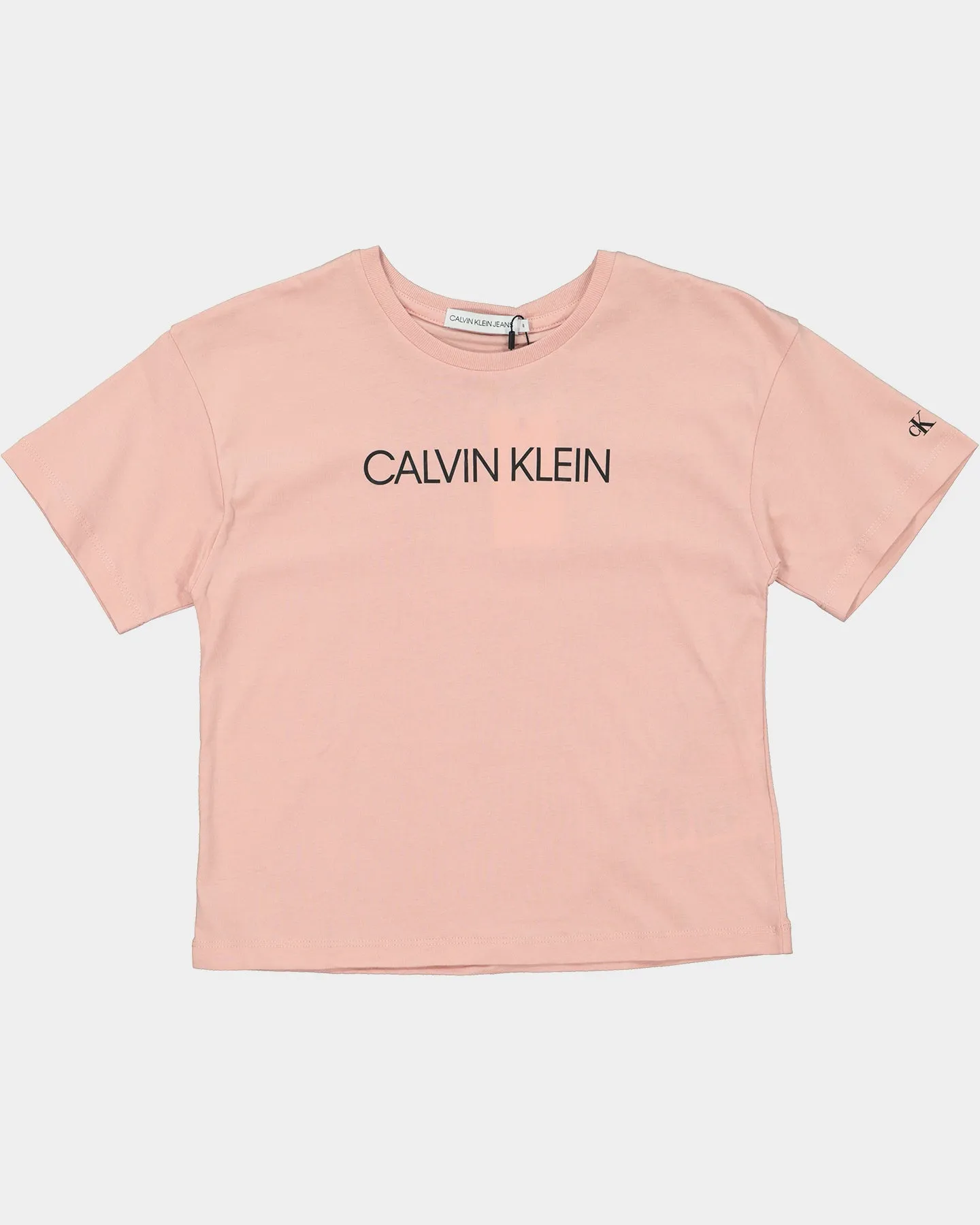 Calvin Klein Kids' Institutional Logo Boxy T-Shirt Delicate Rose