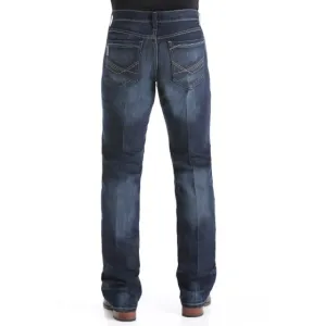 Cinch Men's Jeans Ian Slim Mid-Rise Boot Cut Dark Stonewash
