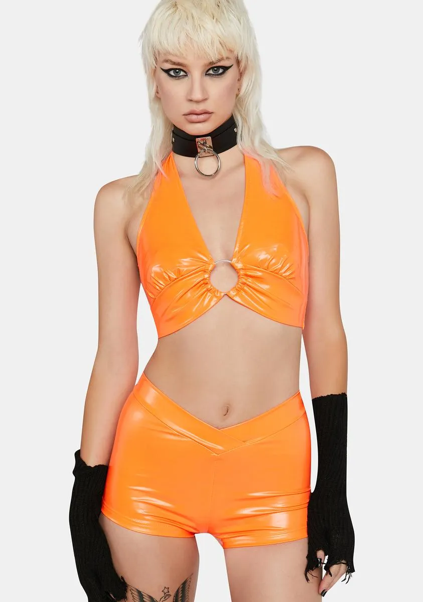 Citrus In The Mood Vinyl Shorts