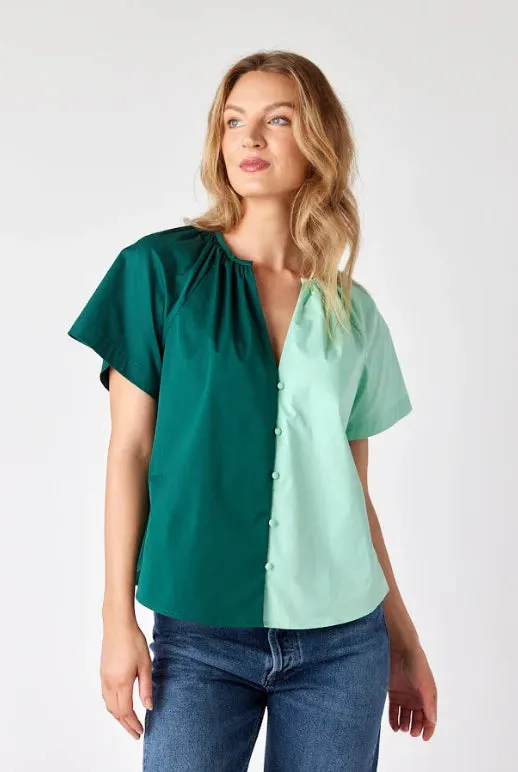 Cooper Top (Botanical Colorblock)