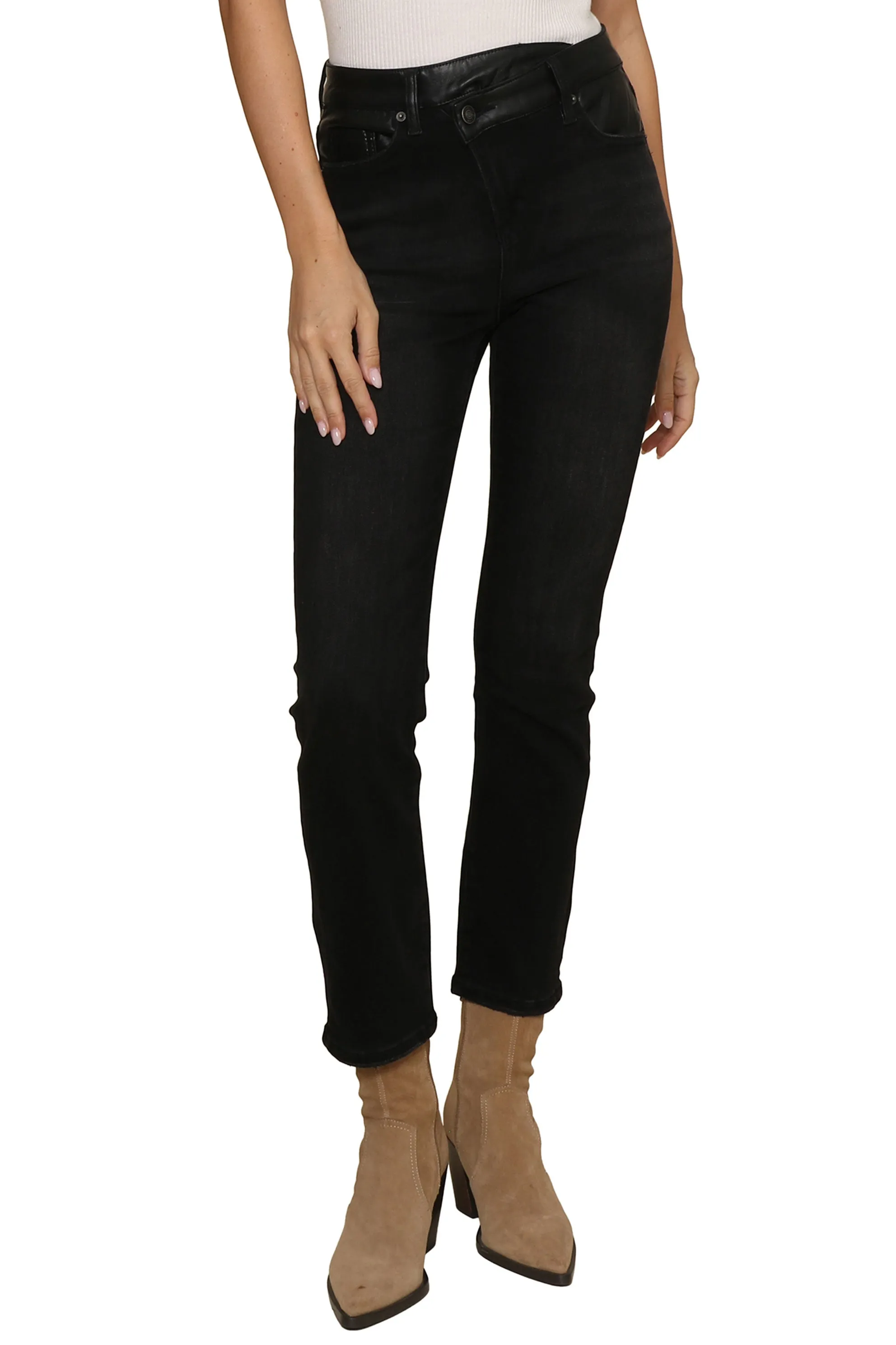 Criss Cross High Rise Straight