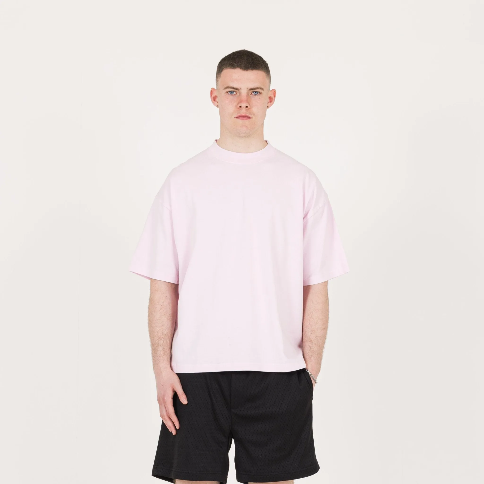 Cropped T-Shirt - Light Pink