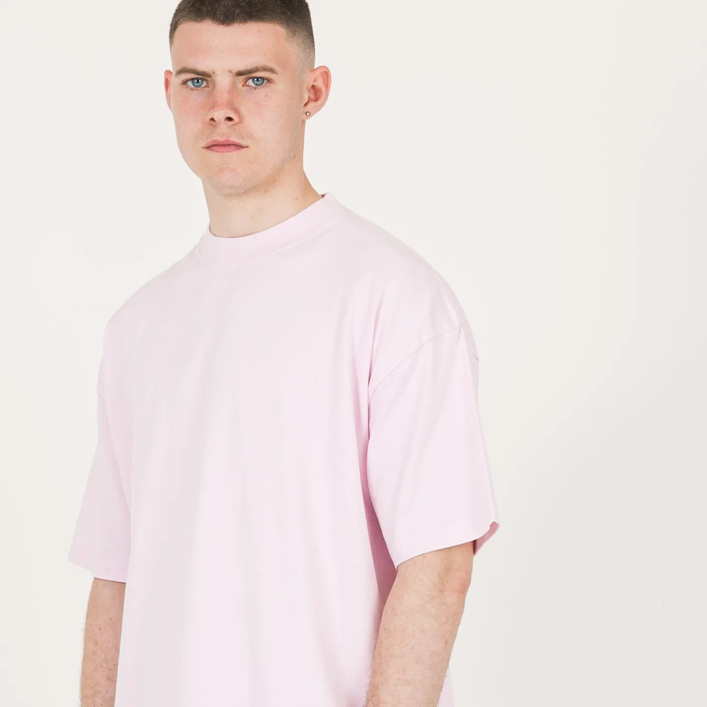 Cropped T-Shirt - Light Pink