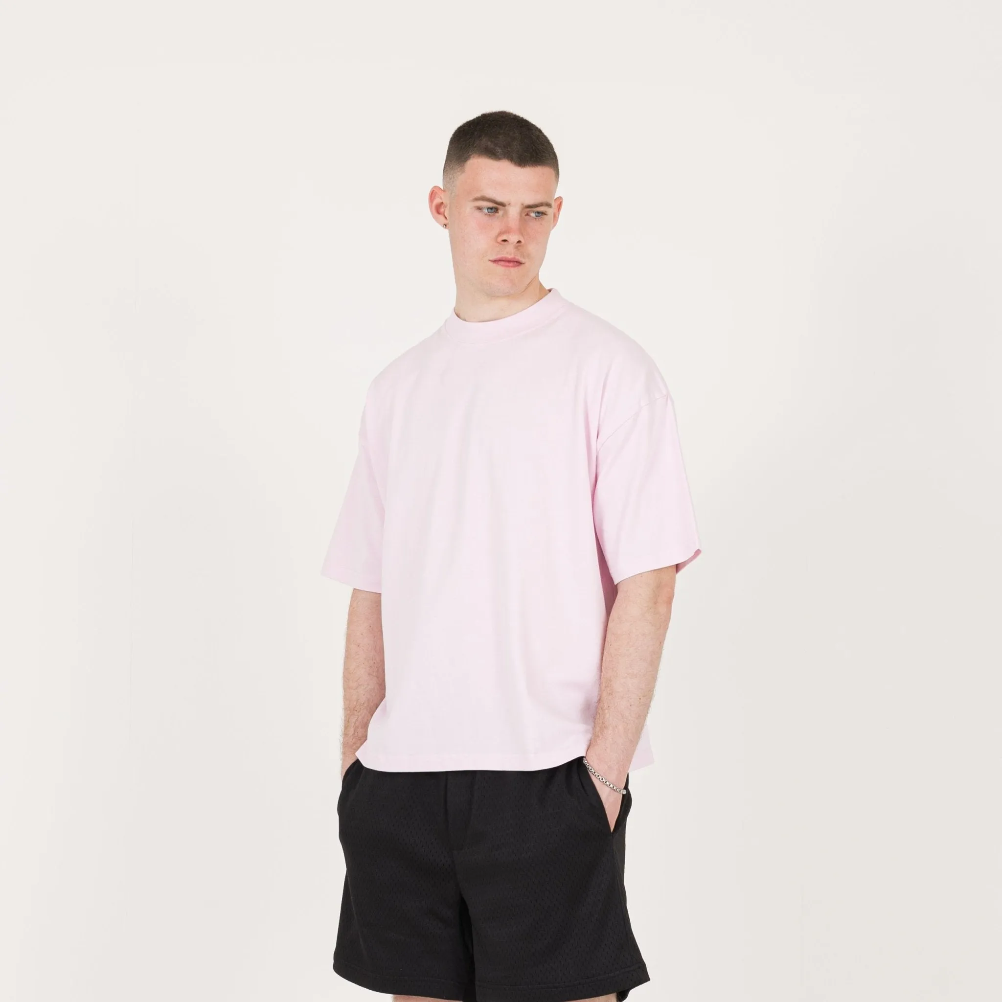 Cropped T-Shirt - Light Pink
