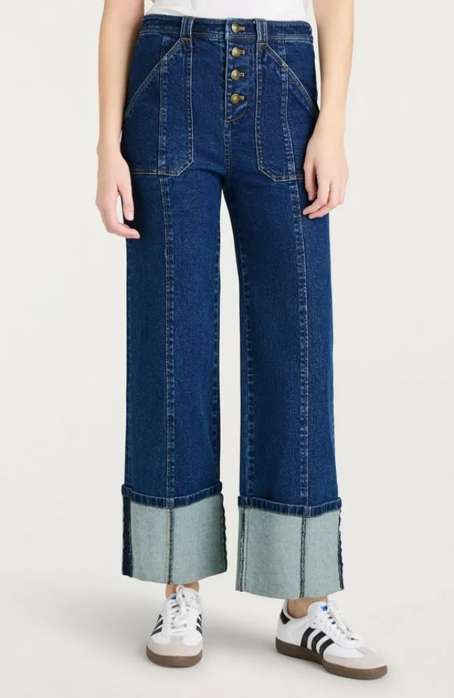 Cuffed Benji Pant in Oceane