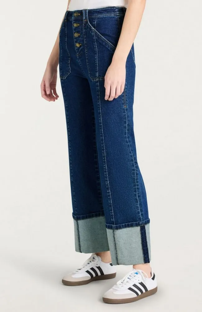 Cuffed Benji Pant in Oceane