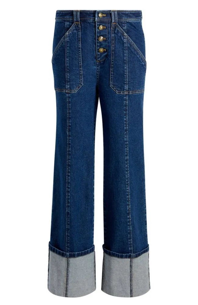 Cuffed Benji Pant in Oceane