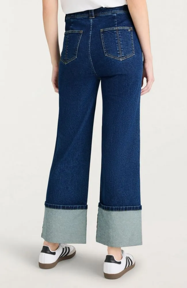 Cuffed Benji Pant in Oceane