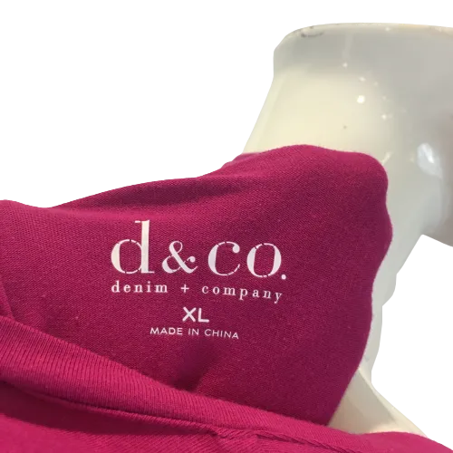 D & Co. Top Fuschia Pink Size XL SKU 000331-6