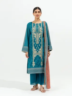 Delicate Azure-Embroidered-3P (UNSTITCHED)
