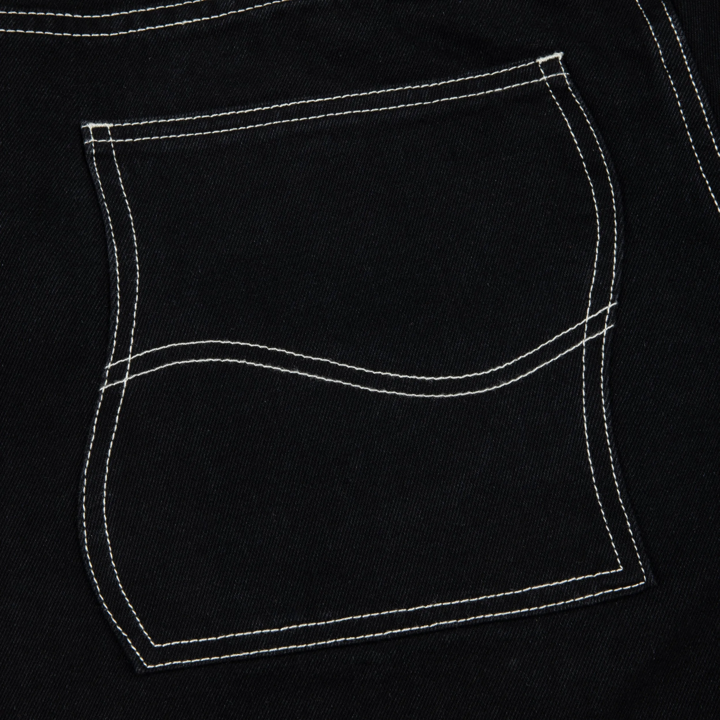 Dime Classic Baggy Denim Pants: Black