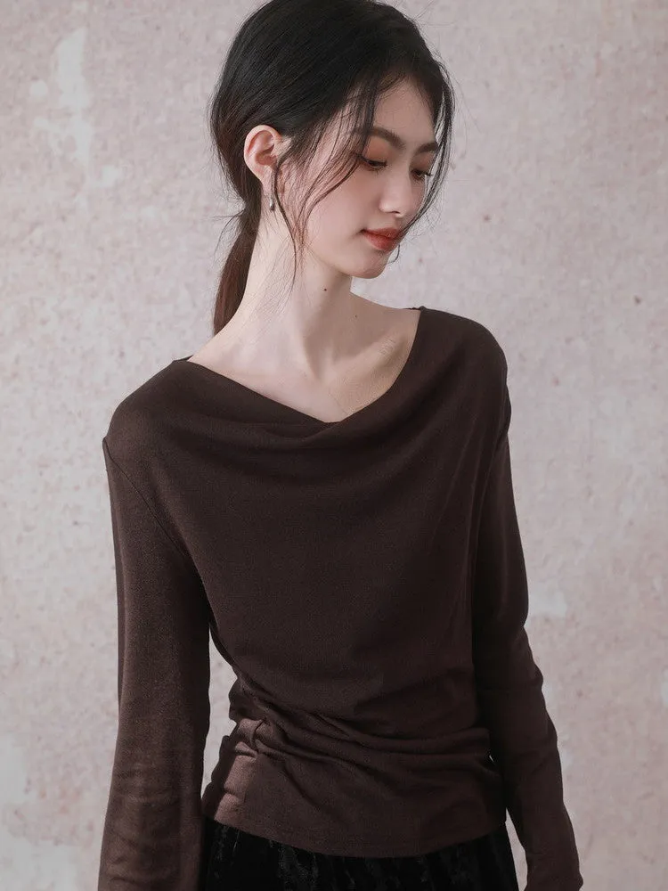 Drape Plain Simple Shape Cutsew